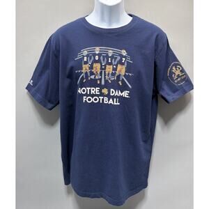 Notre Dame Fighting Irish Football 2017 The Shirt Men’s Size XL Crew Neck Blue